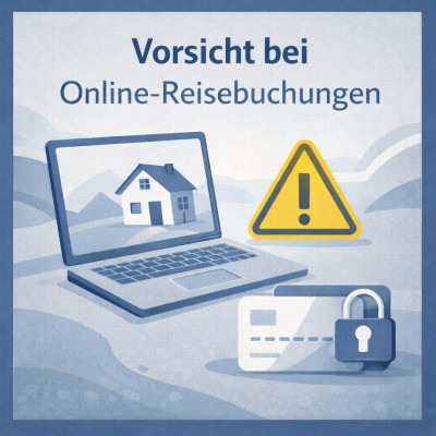 Polizei warnt vor Betrug bei Online-Buchungen von Ferienunterkünften